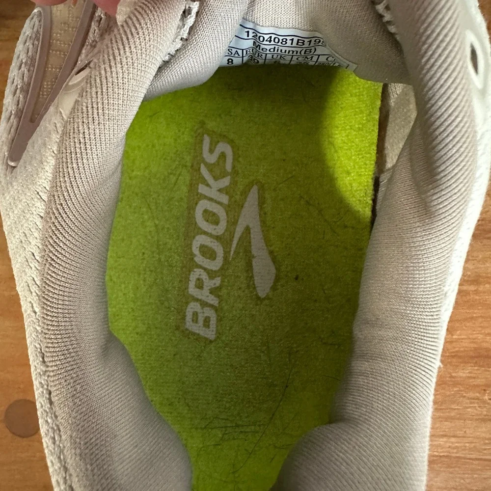 Brooks Glycerin 21 Running Shoes Women 8 Tan Blue 1204081B195 Neutral Cushion